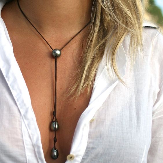 Perle negre tahitiene