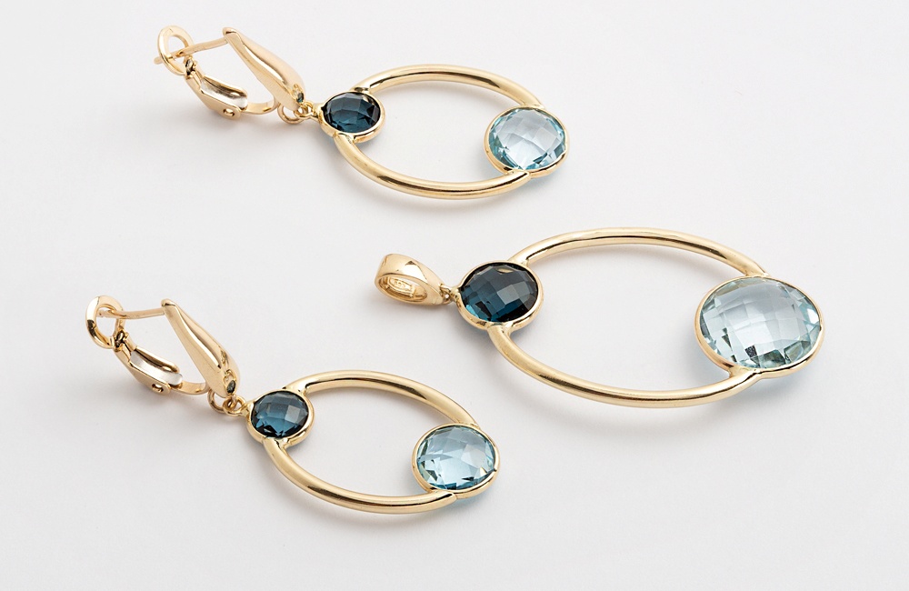 set bijuterii cu topaz