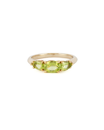 Inel din aur de 18k cu peridot natural