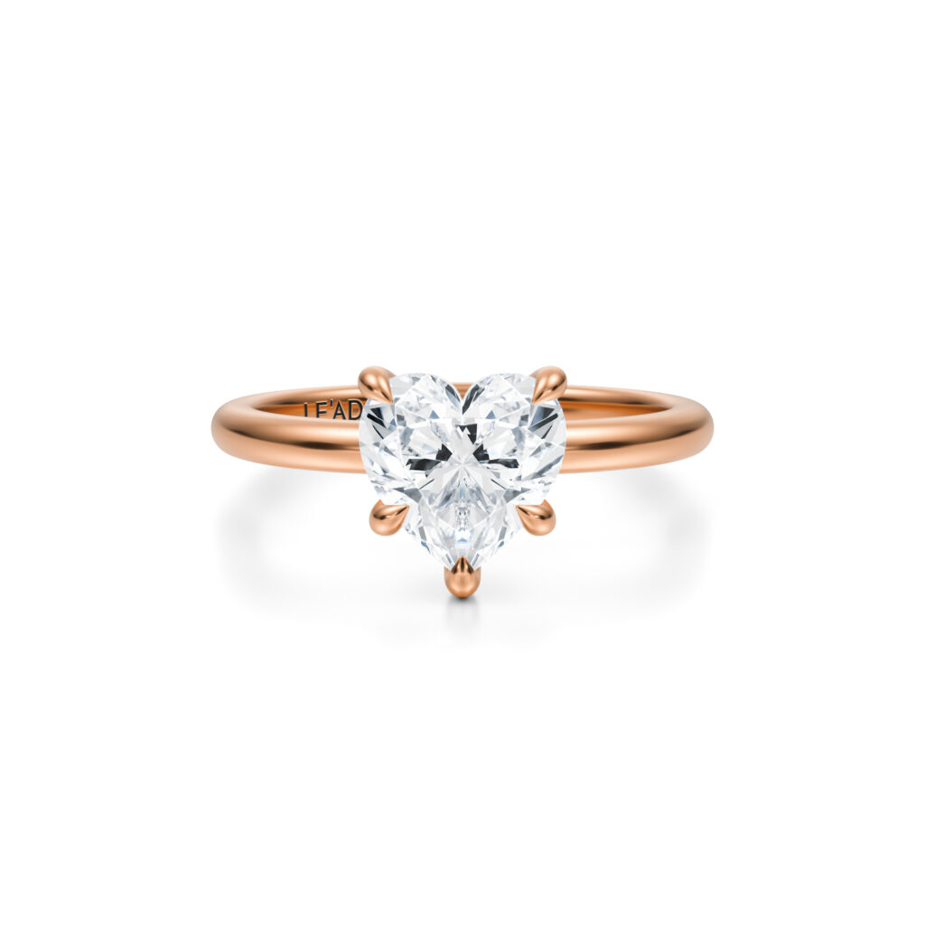 Inel de logodna Heart diamond de 1ct din aur