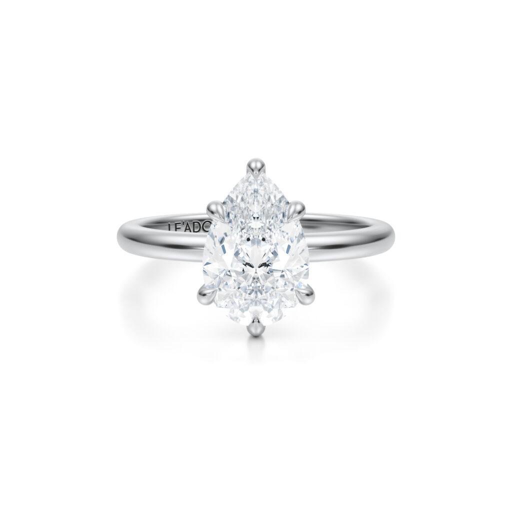 Inel de logodna Pear diamond de 1ct din aur