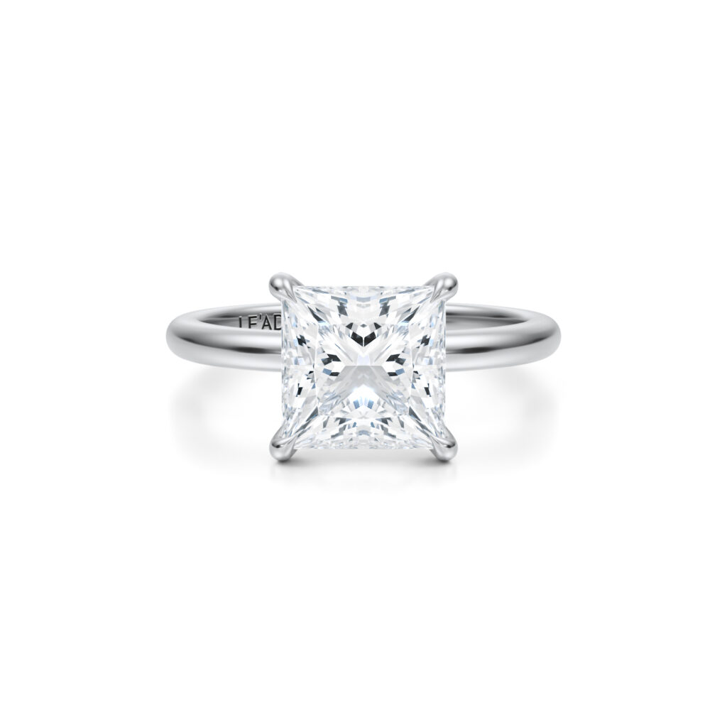 Inel de logodna Princess diamond de 1ct din aur