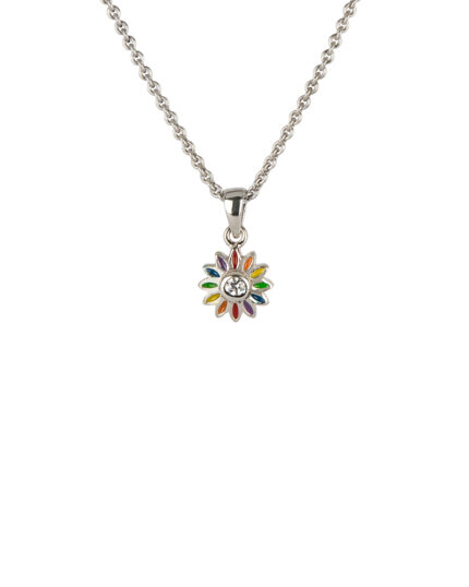 Colier s. Oliver din argint cu email si cubic zirconia