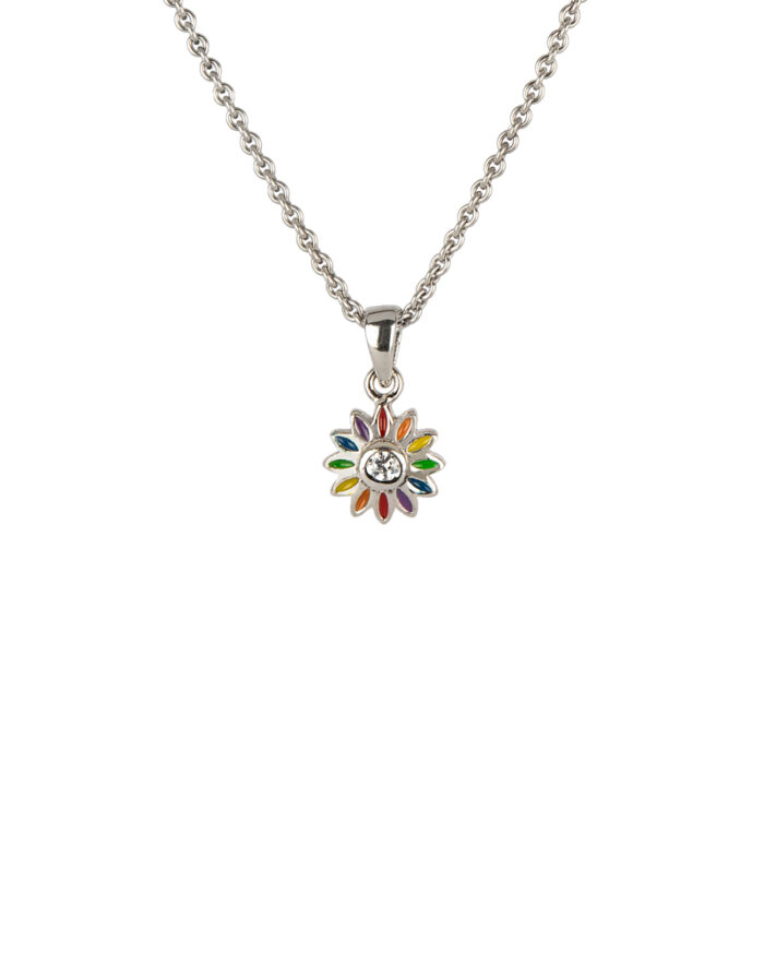 Colier s. Oliver din argint cu email si cubic zirconia