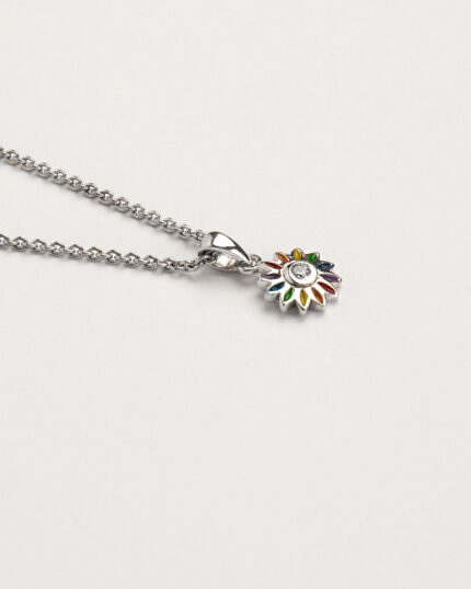 Colier s. Oliver din argint cu email si cubic zirconia