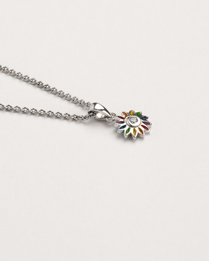 Colier s. Oliver din argint cu email si cubic zirconia