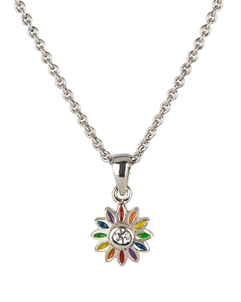 Colier s. Oliver din argint cu email si cubic zirconia