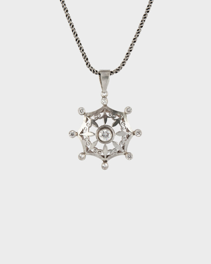 Colier din argint si cubic zirconia