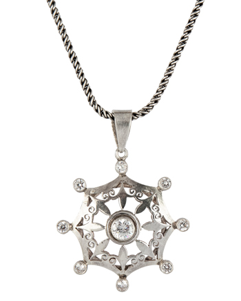 Colier din argint si cubic zirconia