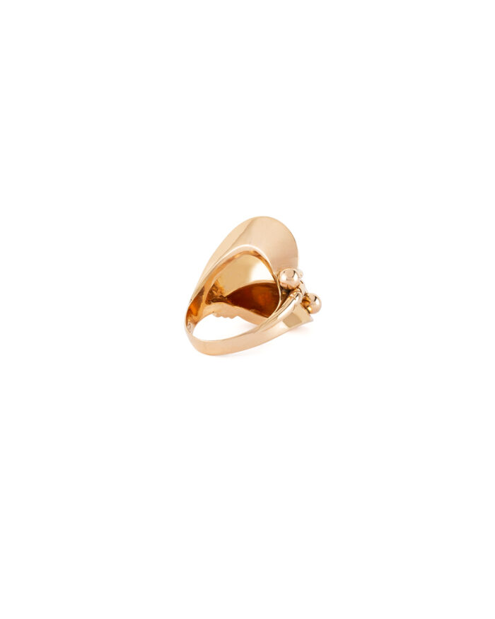 Inel vintage din aur de 18k cu diamante naturale
