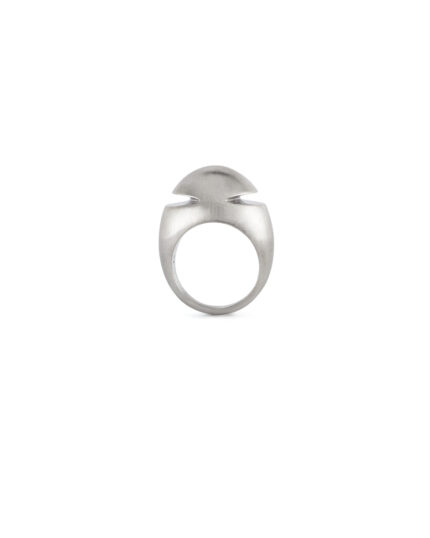 Inel original Bvlgari din aur alb de 18k