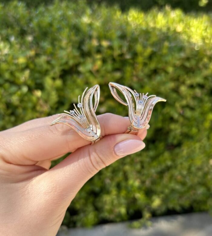 Set din aur de 18k cu diamante naturale
