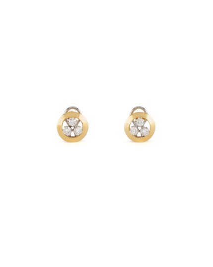 Cercei aur de 18k cu diamante naturale