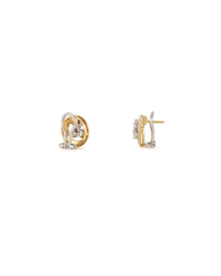 Cercei aur de 18k cu diamante naturale
