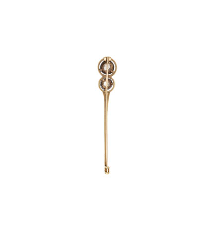 Set vintage din aur de 18k cu diamante naturale