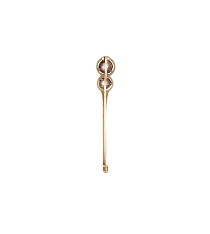 Set vintage din aur de 18k cu diamante naturale
