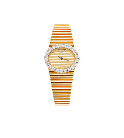 Ceas mecanic Chopard din aur de 18k cu diamante naturale