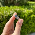 Inel din aur de 18k cu safir si diamante naturale 2ct