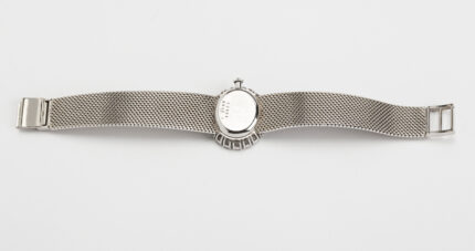 Ceas original Chopard din aur alb de 18k cu diamante naturale