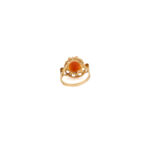 Set vintage din aur de 18k si camee sculptate