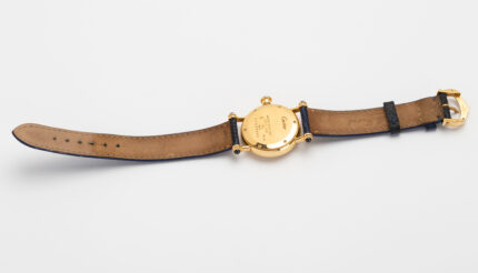 Ceas original Cartier din aur de 18k si safire
