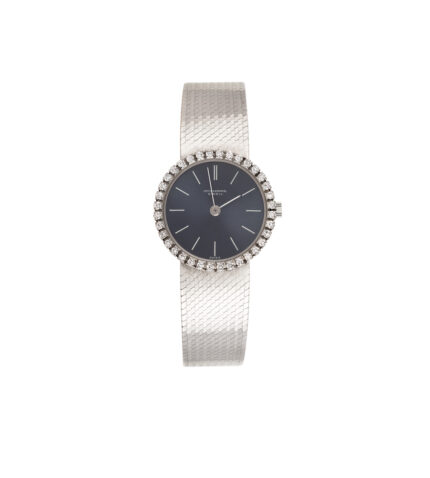 Ceas de dama elvetian IWC din aur alb de 18k cu diamante naturale
