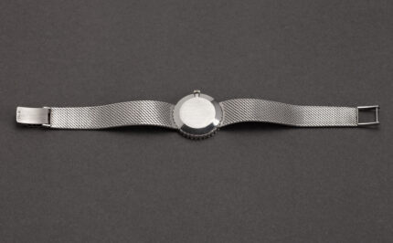 Ceas de dama elvetian IWC din aur alb de 18k cu diamante naturale