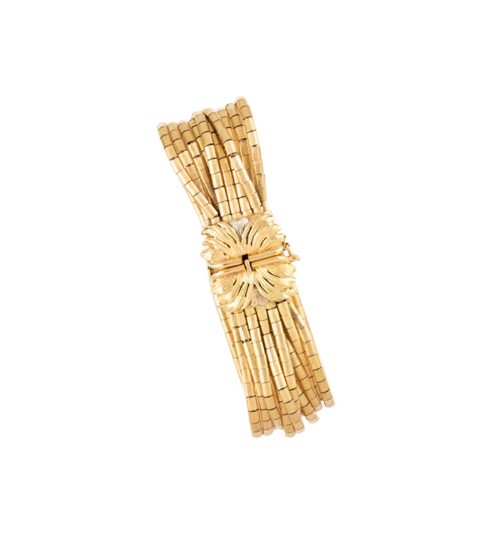 Bratara vintage din aur de 18k