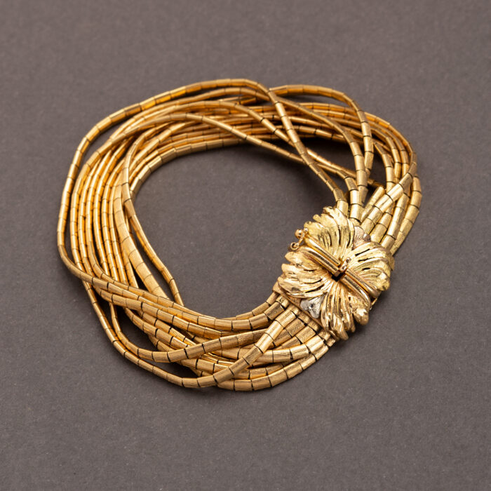 Bratara vintage din aur de 18k