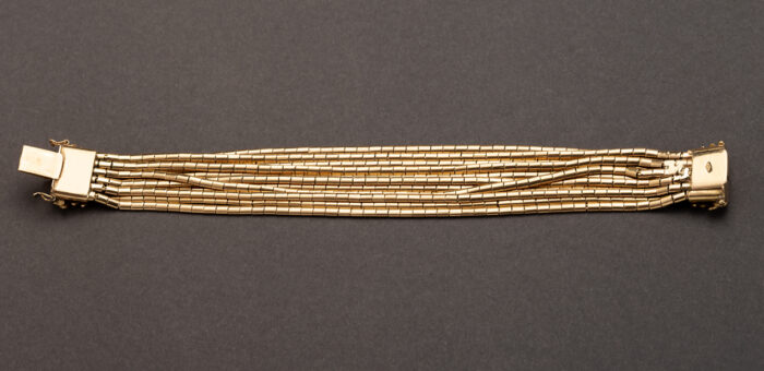 Bratara vintage din aur de 18k