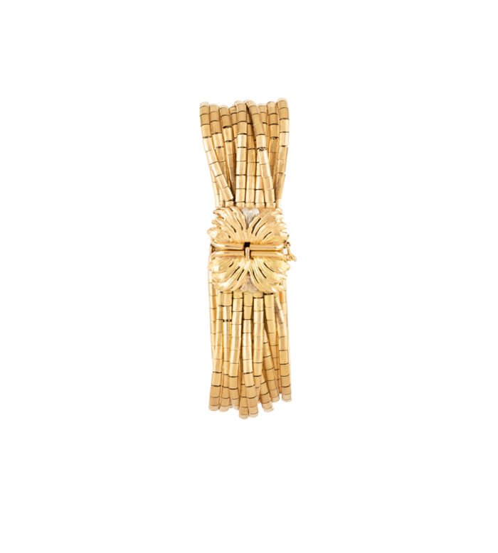 Bratara vintage din aur de 18k
