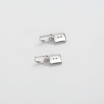 Cercei 2 in 1 din aur alb de 18k cu diamante naturale