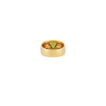 Inel din aur de 18k cu peridot si diamante naturale