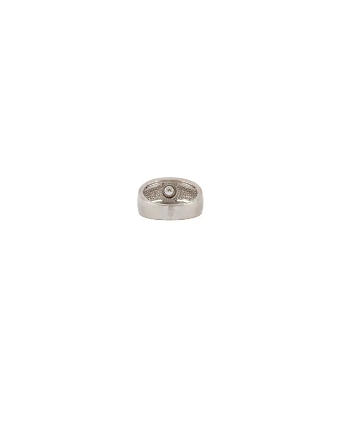 Inel din aur alb de 18k cu diamant natural