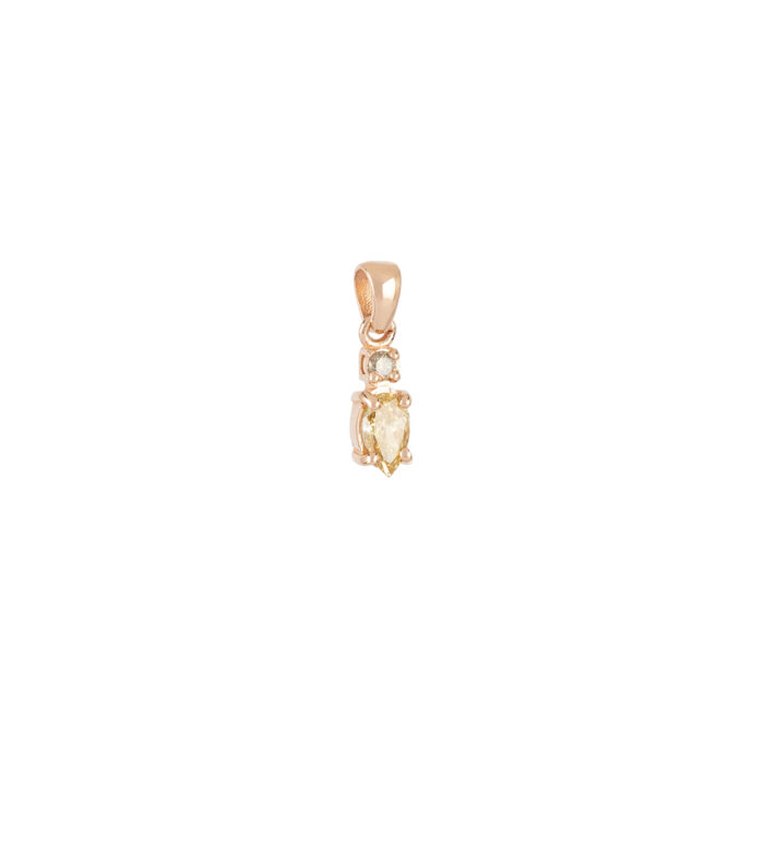Pandant din aur de 14k cu diamante naturale