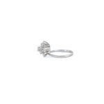 Inel din aur alb de 18k cu diamante naturale