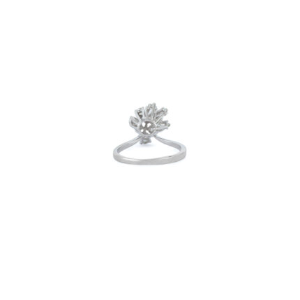 Inel din aur alb de 18k cu diamante naturale
