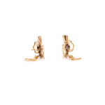 Cercei vintage din aur de 18k cu diamante naturale