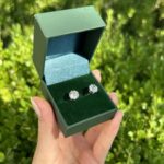 Cercei stud cu diamante naturale 3ct