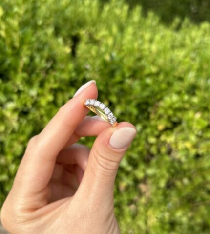 Inel din aur de 18k cu diamante naturale
