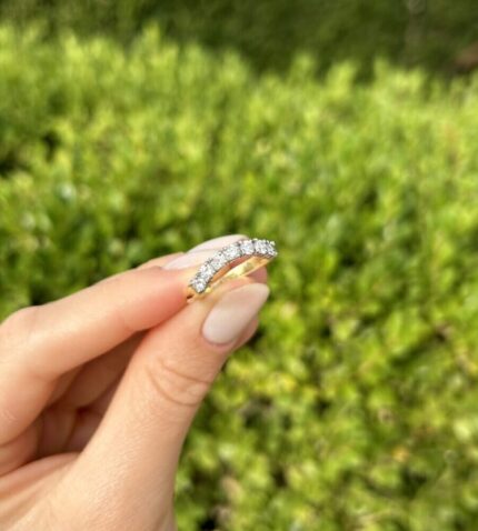 Inel din aur de 18k cu diamante naturale