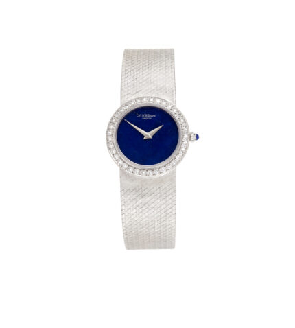 Ceas mecanic Chopard din aur alb de 18k cu diamante naturale