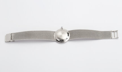 Ceas mecanic Chopard din aur alb de 18k cu diamante naturale