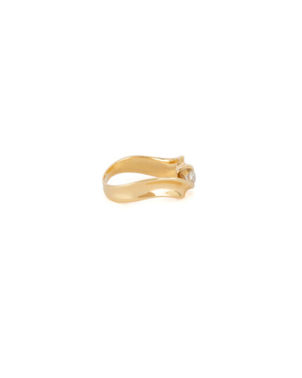 Inel din aur de 18k cu diamant natural