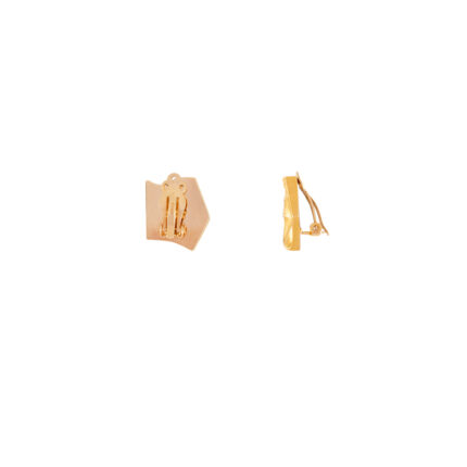 Cercei clips din aur si platina