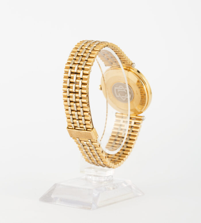 Ceas original Van Cleef & Arpels din aur alb si galben de 18k cu diamante naturale