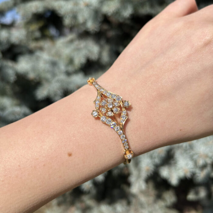 Bratara din aur de 18k cu diamante naturale