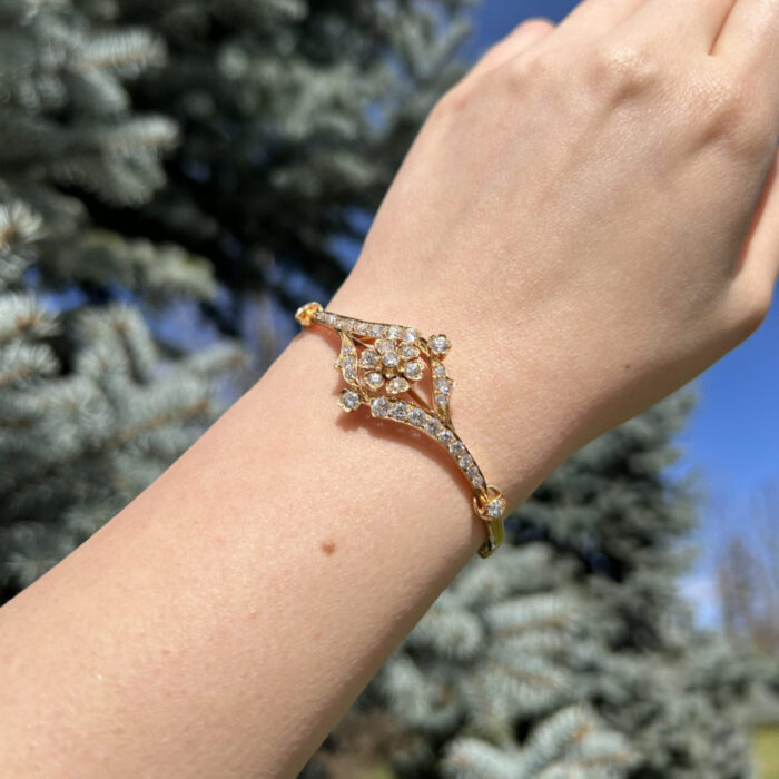 Bratara din aur de 18k cu diamante naturale