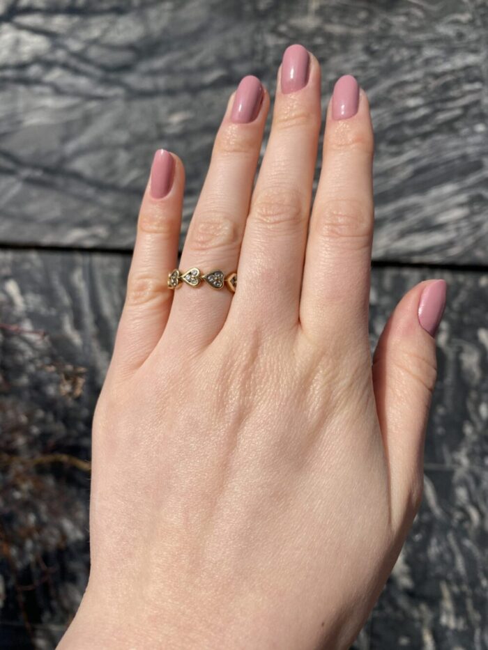 Inel din aur de 18k cu diamante naturale