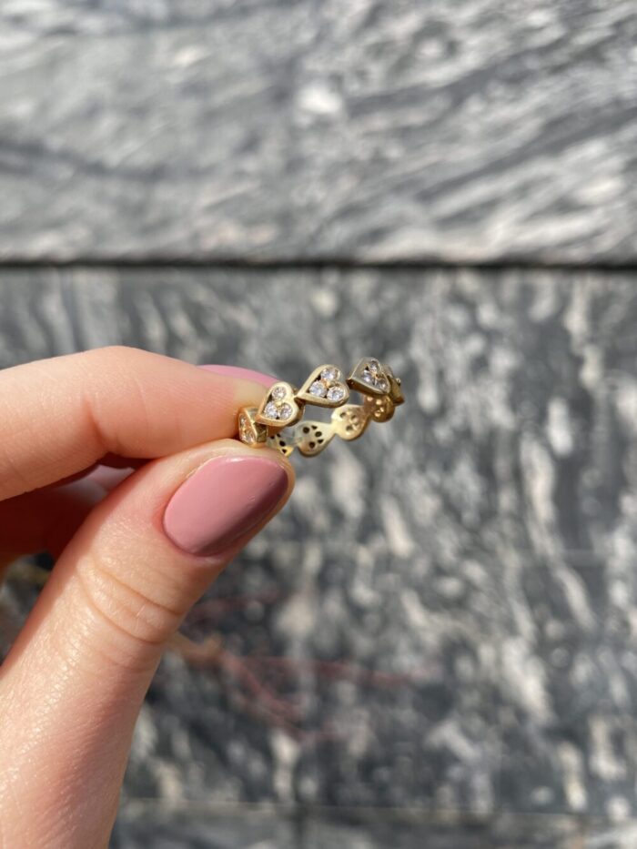 Inel din aur de 18k cu diamante naturale